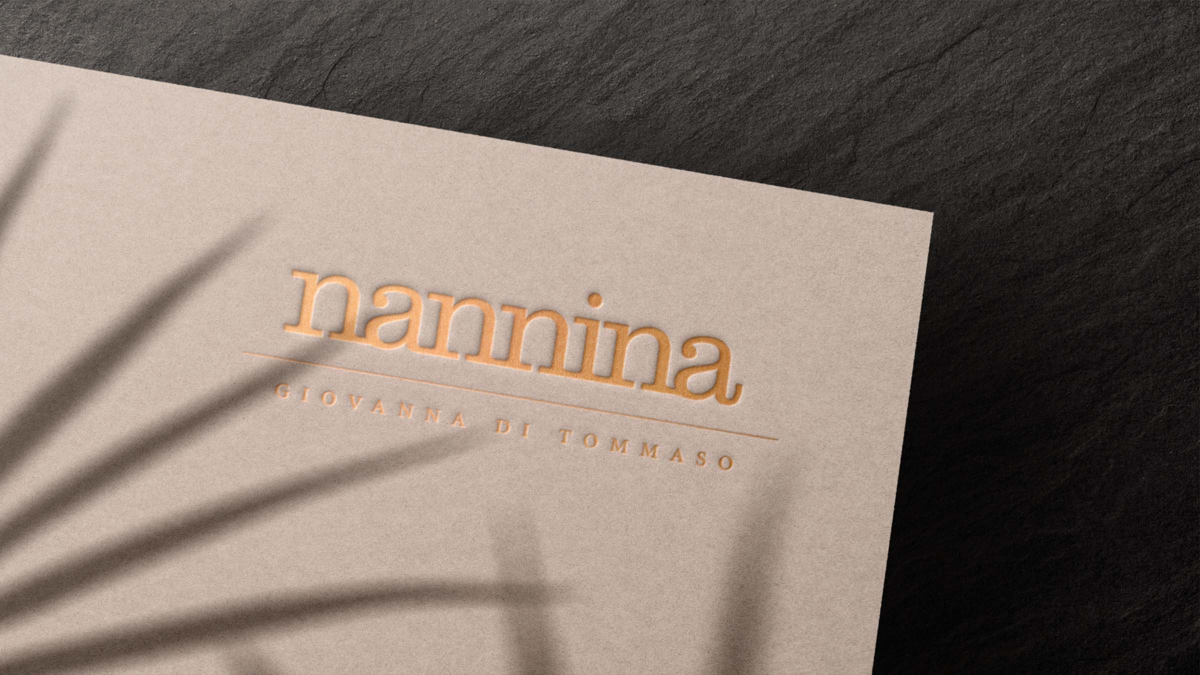 nannina letterhead on thick paper
